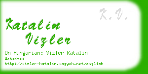 katalin vizler business card